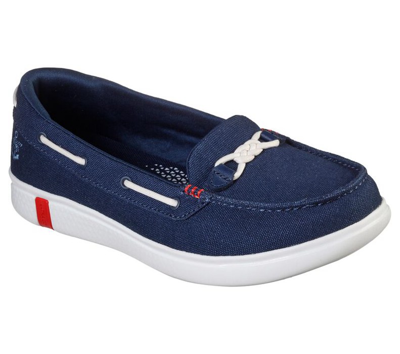 Skechers Dam Marinblå Platta Skor - On The Go Glide Ultra - Marina - Sverige (CAYFN-1498)